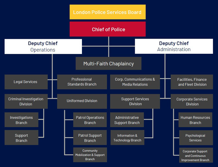 Organizational Chart for LPS - summary on page