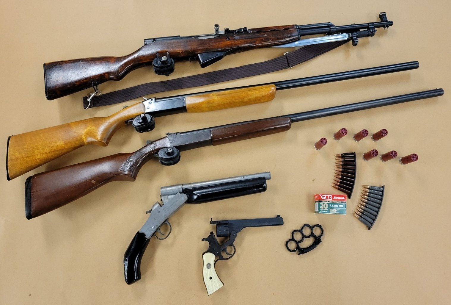 This is an image of seized items