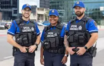 two male, one female Special Constable Group photo