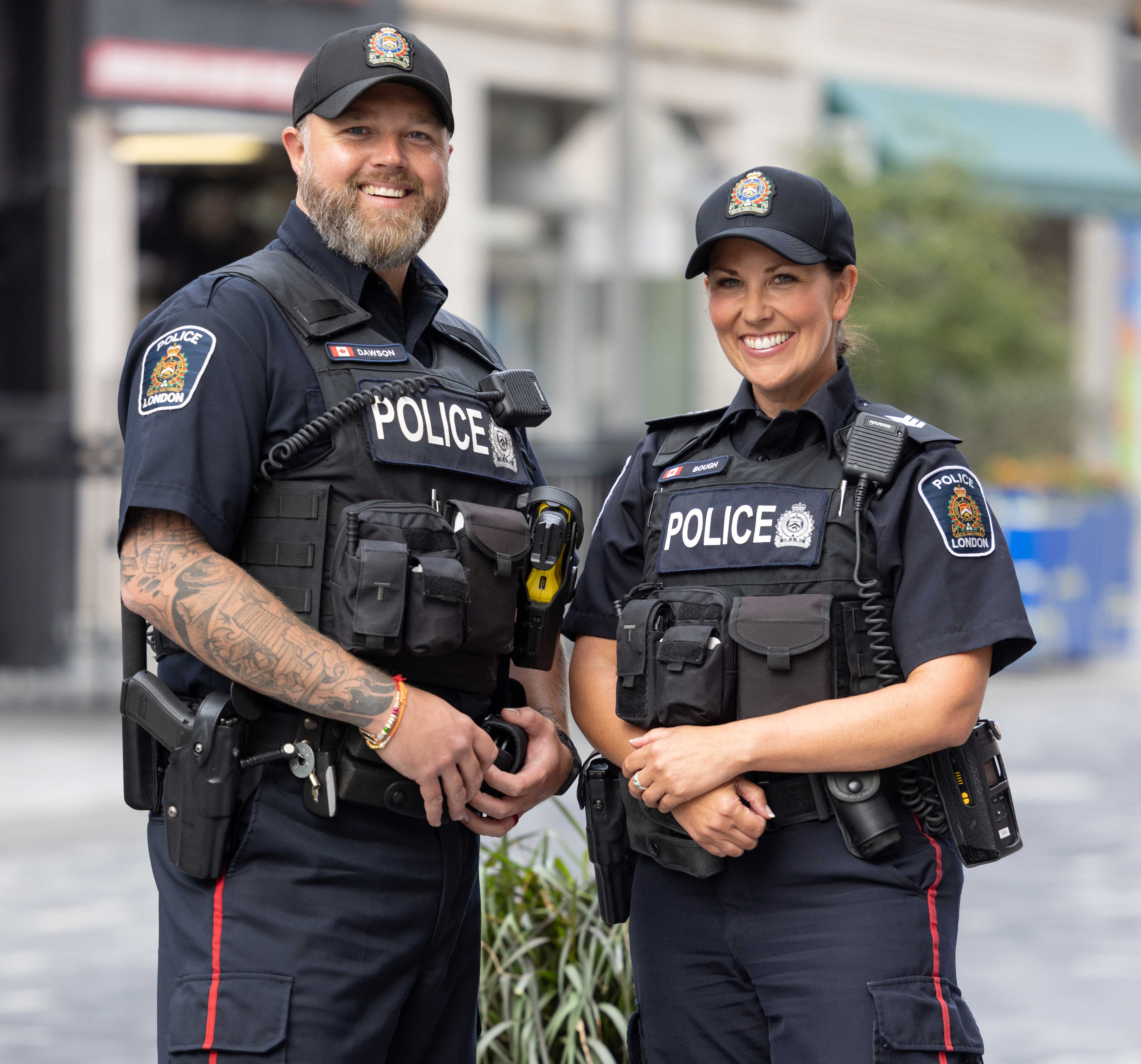 Constable Matthew Dawson and Sergeant Sandasha Bough