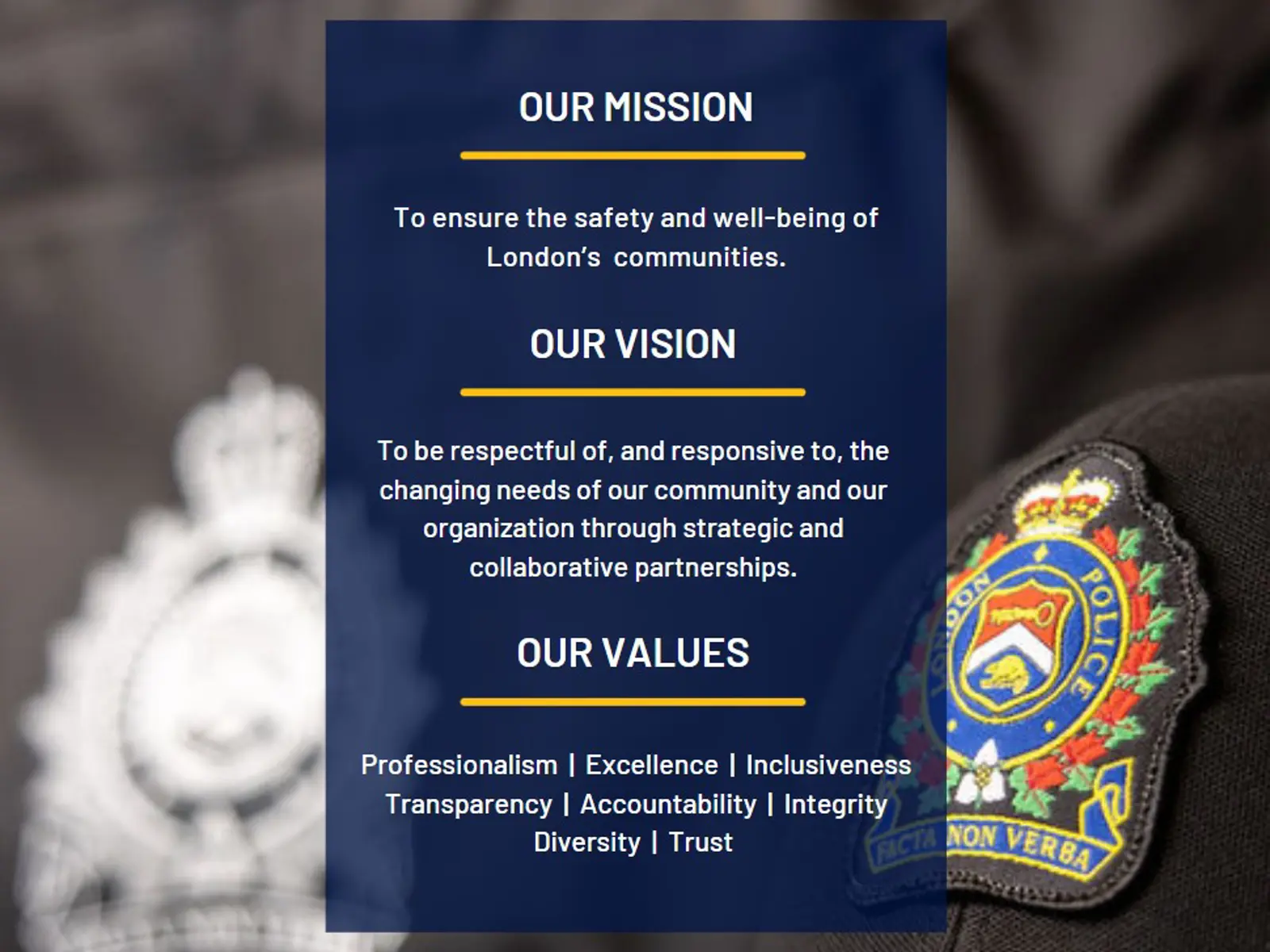 2024 - 2027 Strategic Plan | London Police Service